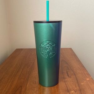 Starbucks: Stainless Steel Blue/Green Ombré Cold Cups 24oz/710ml
